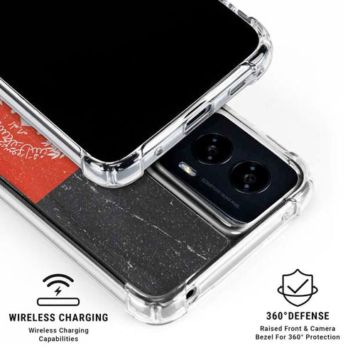 Afghanistan Flag Distressed Moto G Power 5G (2024) Clear Case